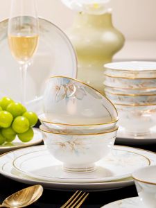 JINGDITAOCI | Luxurious Aesthetic Ceramic Dinnerware Set