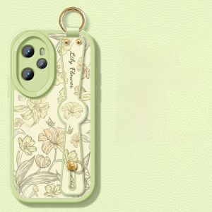 Hand-Painted Flower Huawei Honor 200 pro Phone Case New 60 pro Crossbody Honor 70 Lanyard 50 Wristband Honor 90 Womens Style 80 Silicone Small Sheepskin 300 Soft Shell