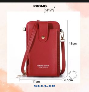 tas selempang HP wanita cocok buat kondangan./dompet hp kecil/ 2 resleting..BISA BAYAR COD.PROMO YANG TRBARU
