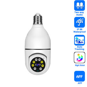 1080P HD E27 Bulb Surveillance Camera Outdoor Indoor Security Monitor Wireless 2.4G WiFi Camera Night Vision Audio IP Cam