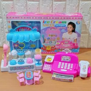 MAINAN ANAK KASIR KASIRAN ICE CREAM STORE LI 3 MAINAN KASIR BESAR PROMO TERMURAH COD
