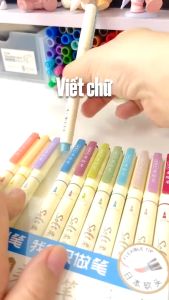 [Màu mới] Bộ 6 Bút - 12 Bút - 24 Bút Luyện Calligraphy Soft Brush Sign Pen - Hidari