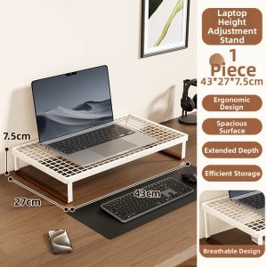 Desk Organizer and Lift Riser for Monitor or Laptop