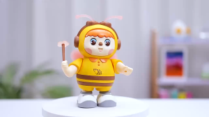 Electric Singing Dancing Bee Toy with LED Light Music Kids Walking Bee Toy Toddlers Boys Girls
