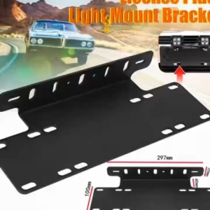 Car Number Plate Holder Offroad Plate Number Base Front Number Plate Bracket Frame Holder LED Light Bar Mount Bracket For Car Vehicle