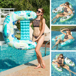 BONINGYU | Bộ Ghế Hammock Hình U Phao Bơi Có Tựa Tay