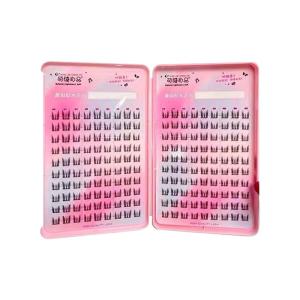 MENGJIESHANGPIN | Natural Looking Cat Ear Eyelashes Large Capacity Fake Eyelashes For Women Easy To Use Fine Black Stem Upper Eyelashes