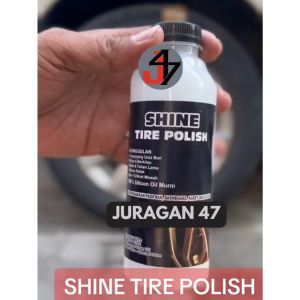 Shine Tire Polish Semir Ban Mesin Dashboard Karet Selang interior Premium Wet Look 250ml