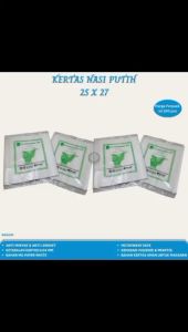 Kertas Nasi Kertas Nasi Kfc Polos 25x27 Cm (Isi 100 Pcs-WKN25P)