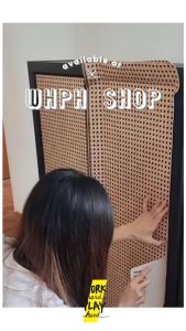 WHPH Shop สติกเกอร์ติดเฟอร์นิเจอร์ ลายหวายสาน ลายไม้ กว้าง 45 ซม ยาว 3 เมตร วัสดุ: DIY Wallpaper พร้อมส่ง