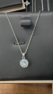 Dây chuyền Titan mạ vàng trắng 24k sang trọng không han rỉ bóng sáng bảo hành 02 năm Thiên Ý MLJF510