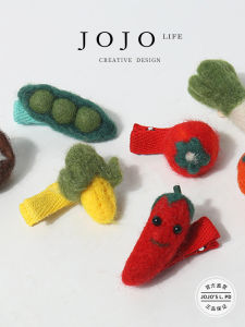 Sweet Mini Hair Clip Wool Felt Hair Accessories: Simple Stylish Korean Style Side Clip Unbranded Fashion Jewelry