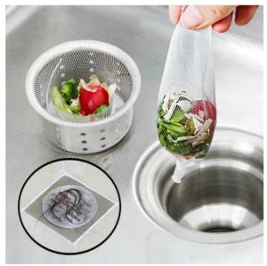 COD 10PCS Kitchen Anti-Clogging Sink Filter Mesh Pots Sewer Dishes Vegetables Washing Drain Residue Garbage Bag Strainers