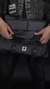 Tas Selempang Kerja Pria Sling bag Kantor Besar Muat Laptop Hitam Branded Murah Terbaru