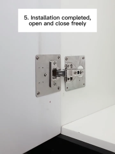 Durable Stainless Steel Hinge Repair Plate for Kitchen & Furniture Cabinets - Includes Screws