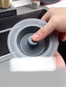 Bộ lọc rác thải thực phẩm chất lượng cao ngăn ngừa tắc nghẽn và khử mùi nút chặn cống bồn rửa bằng thép không gỉ cho nhà bếp