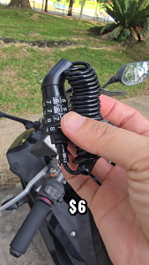 T2P Helmet Lock Mini Theft Padlock Anti-Theft Fit D Ring Lock Bicycle Motorcycle Electric Scooter