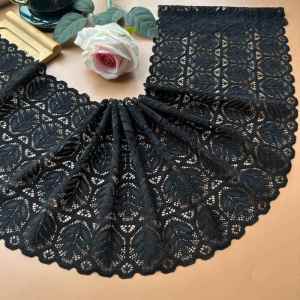Vải Viền Ren Đen Rộng Rãi Cho Quần Áo Vải Trang Trí Vá Váy Vải DIY May Vá Chất Liệu Thủ Công Từ Trung Quốc Đại Lục