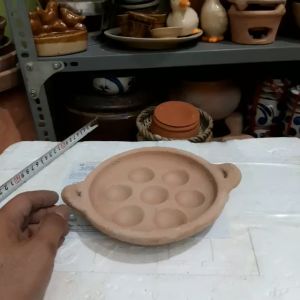 khuôn bánh khọt bằng đất nung loại bé tí nhỏ ( 7 lổ)