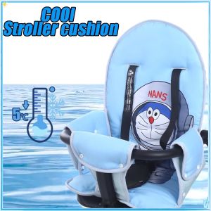 Baby Stroller Seat Covers Double Sided Cotton Ice Silk Breathable Stroller Chair Seat Universal Cushion Liner Mat Cover