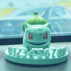 Genuine Bulbasaur Temporary Parking Car Car Moving Phone Number Sign Car Cute Cartoon Decorations Decoration
