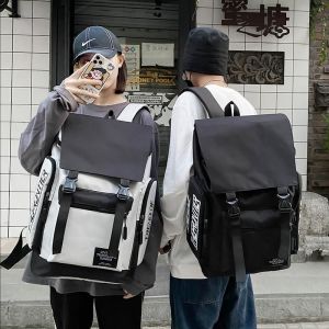 Men and women large backpack general 15.6 laptop bag large capacity travel backpack schoolbag teavel large backpack with laptop compartment korean style large capacity travel water resistant backpack for new fashion style student backpack waterproof
