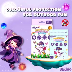 JUUNO Magical Unicorn Mosquito Repellent Patches - 36-Pack Anti-Insect Protection Pelekat Halau Nyamuk Repellant Patch Sticker 驱蚊 防蚊