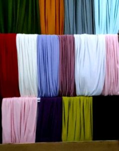 Kain Jersey Spandex Zoya Polos Eceran Meteran (Harga per 05m) Murah