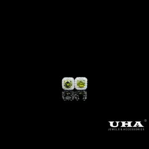 B1522 Bông tai nữ đính đá cz cao cấp sáng lấp lánh UHA