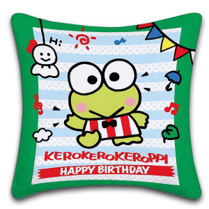 Sanrio | Sanrio KEROKEROKEROPPI Pillow Covers Cartoon Sofa Decorative Home Double-sided Printing Short Plush Cushion Cover Christmas gift