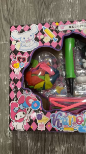 Bộ Đồ Chơi Bong Bóng Sinh Nhật Kèm Bơm Tay & Nhân Vật Dễ Thương Kuromi – Gói Tổ Chức Tiệc Cho Bé