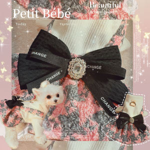 Neon Bermuda Skirt Dog Dress Princess Style with Leash Autumn Winter Clothes for Maltese Teddy Dogs Pet Fashion Accessories