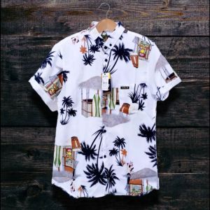 Promo 3 kemeja 80Ribuan Kemeja pria Motif Pantai Lengen Pendek kemeja surfing kemeja distro terbaru