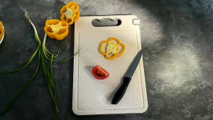 Talenan Stainless 2 Sisi Alas Potong Double Sided Chopping Board Stainless Steel