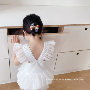 CHUXIU | Kids Integrated Swimwear with Tulle Skirt for Princesses