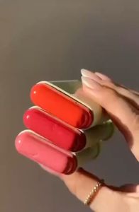 Extraction ลิปสติกอายสติ๊กแบบ3-In-1สีเขียนแก้มและริมฝีปากกันน้ำครีมที่มีน้ำหนักเบาการแต่งหน้าแท่งหลากหลาย บลัชออนเนื้อครีม เนื้อแมตต์