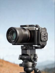 Ulanzi | Adjustable Handgrip Rabbit Cage L Plate Quick Release Compatibility 38mm Arca-Swiss for Mirrorless SLR Cameras Horizontal Vertical Shooting with Cold Shoe