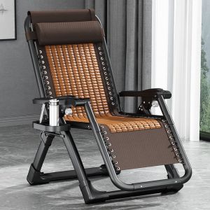 Summer Cooling Folding Bamboo Chair For Elderly Relaxation