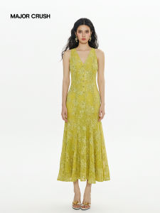 Romantic Lace Summer Vacation V-Neck Dress