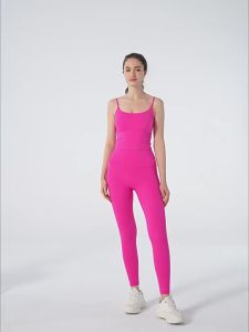 alo yoga Seluar Yoga Lycra Lancar untuk Wanita Pinggang Tinggi Tanpa Jahitan Sisi Seluar Kecergasan Satu Keping Peach Legging Sukan Angkat Pinggul