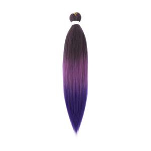 26inch Pre Stretched Easy Braid Hair Synthetic Ombre Jumbo Braiding Hair Extension Braid Hair Pink Purple African Woman