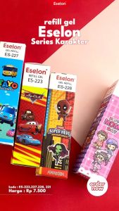 20pcs Refill Pulpen Gel MOMO ES-231 / 1 pak Refil Pulpen Gel ESELON