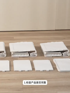 Lemari Penyimpanan Lemari Lipat Plastik Susun Sebaguna Rak Buku Toilet Baju Dapur