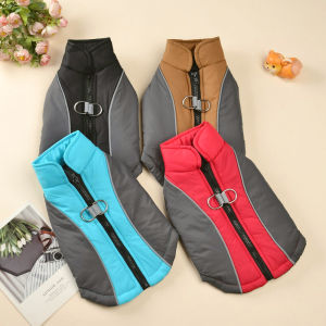 Dog Coat Warm Pet Jacket For Small Medium Dogs Clothing with Zipper Autumn Winter Soft Puppy Clothes French Bulldog Pug Costume