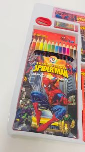 ISchoolDy Mickey Minnie Doraemon McQueen Spiderman Stationery Gift Set 9 items