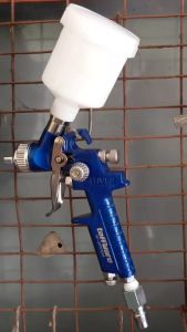 Air Spray Gun HVLP 0.8mm Semprot Cat Angin Mini Tabung Atas 125ml H-2000A