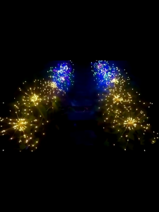 Firework Light solar 90cm LED Solar Lights Outdoor Fireworks Lights Waterproof Fairy Lights Copper Wire Dimmable Multicolor Home Garden Decoration