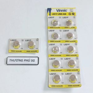Pin 1.5V AG6 L921F LR69 D371 SR290SW SG6 605 SR69 371A / Hiệu VINNIC chính hãng (Xanh - Vàng)