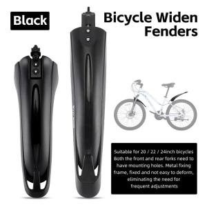 WEST BIKING 20/22/24 Inch MTB Bike Fender Set PP High Toughness Front Rear Mudguard Waterproof Anti-Splash Cycling Accessories