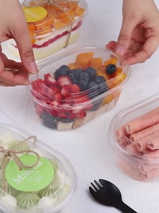 50PCS High QualityTransparent Oval Cake Box / Pudding Box / Mousse Box / Kotak Bekas Cheese Kek 慕斯盒 批发